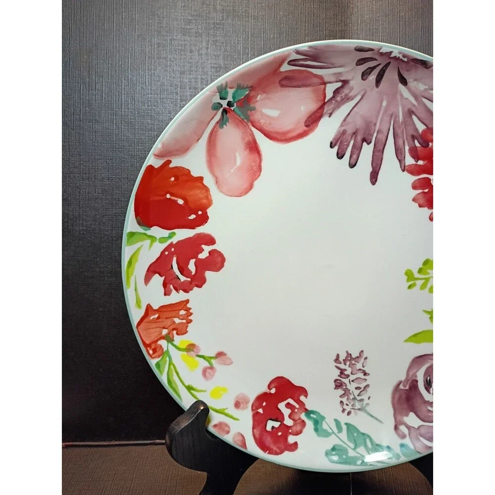Threshold Joanna Gaines Corinna Floral Stoneware Dinner Plate 10.5